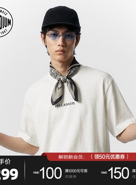 PALLADIUM帕拉丁上装时尚复古品牌标识男款短袖T恤1013006