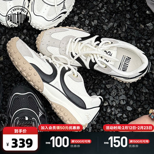 PALLADIUM帕拉丁休闲鞋复古运动系带女款薄底鞋赛车鞋94743