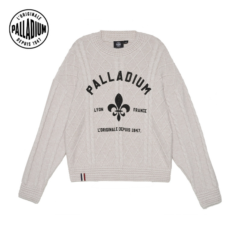 PALLADIUM 팔라딘 스웨터 루즈 캐주얼 패션 트렌디 긴팔 라운드 넥 스웨터 199189
