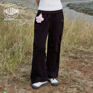 帕拉丁【PALLO帕洛鸢尾花精灵】女款裤装简约色调口袋设计长裤
