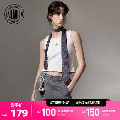 PALLADIUM帕拉丁上装简约日常休闲百搭女款内搭针织背心1911398