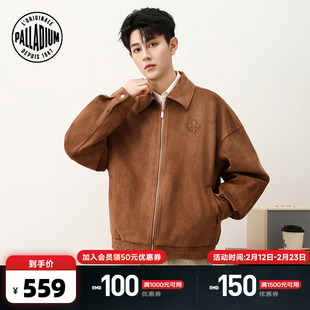 PALLADIUM帕拉丁上装时尚翻领鸢尾花徽标男款外套1013668