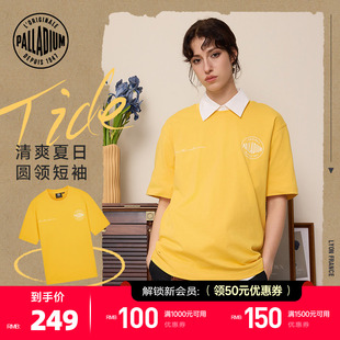 PALLADIUM帕拉丁上衣宽松日常休闲印花男女款 T恤1011346 圆领短袖