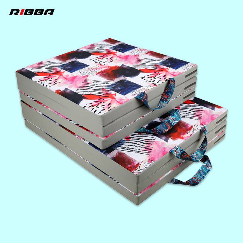 力創(chuàng)美仰臥起坐墊子學(xué)生中考折疊海綿墊兒童舞蹈健身運(yùn)動(dòng)體操墊