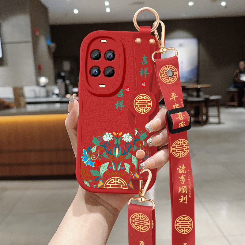 华为nova14活力版手机壳nova14活力板新款小羊皮镜头防摔保护套平安喜乐带挂绳硅胶软壳TYR-AL00女高级外适用