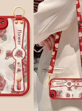 适用oppoa72手机壳a7新款女a7x镜头全包a3红色玫瑰腕带支架挂绳opa5小羊皮保护套a1防摔OPPO简约硅胶软外壳后