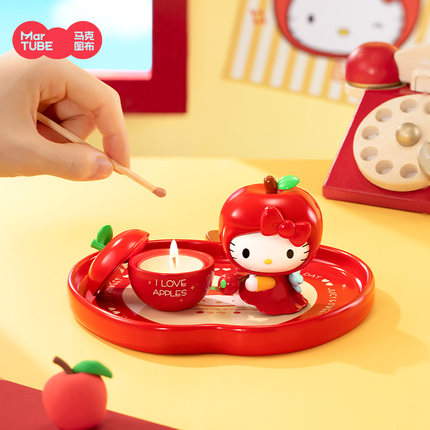 马克图布HELLOKITTY苹果香薰蜡烛礼盒持久留香生日礼物闺蜜新年