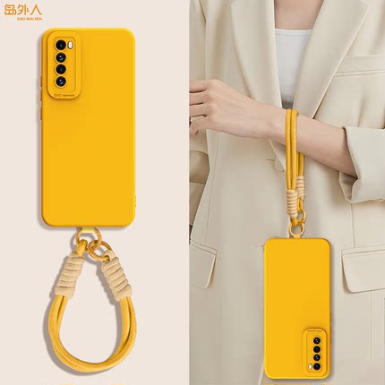 适用华为Nova7手机壳Nove7Pro新款nava硅胶保护套n0va男nowa女5g七note高级感全包防摔navo带挂绳高端软外壳