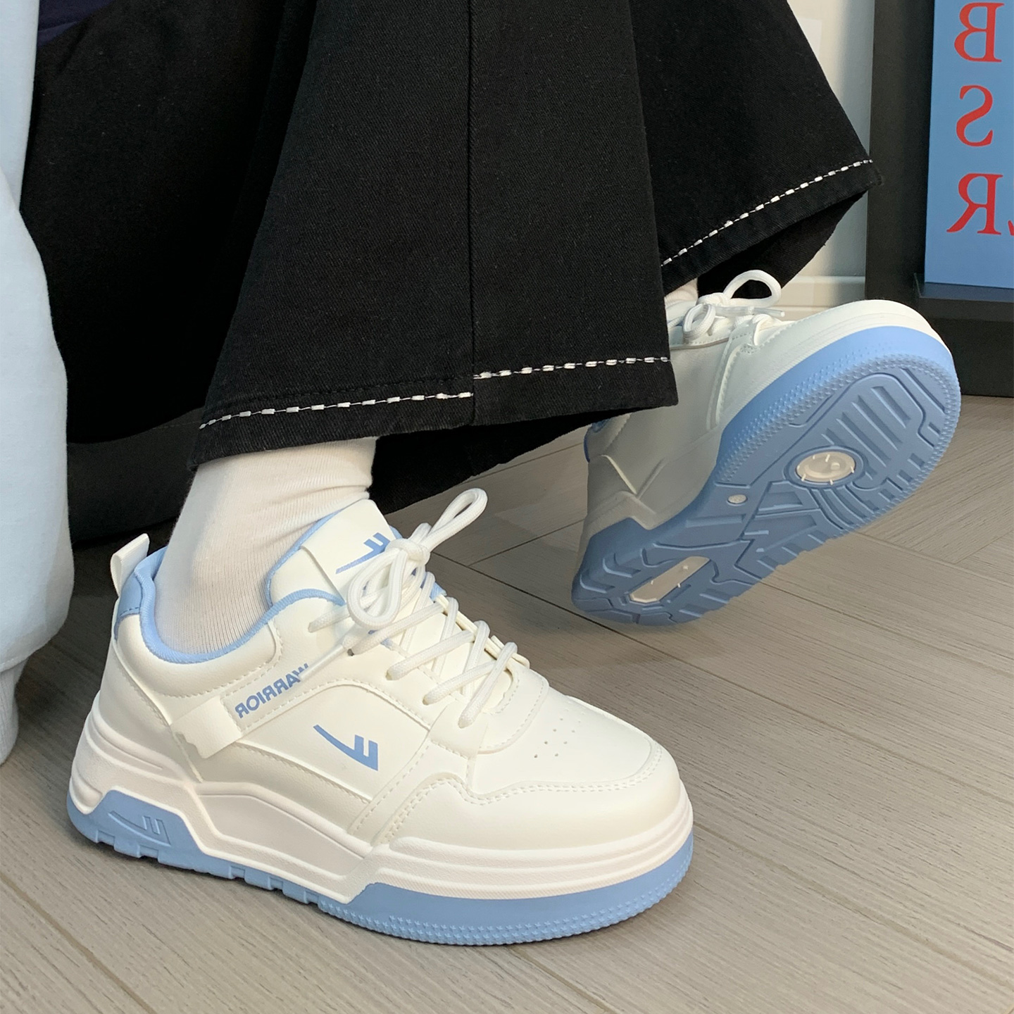 回力小白鞋女生鞋子百搭学生板鞋女款2025新款爆款厚底运动休闲鞋