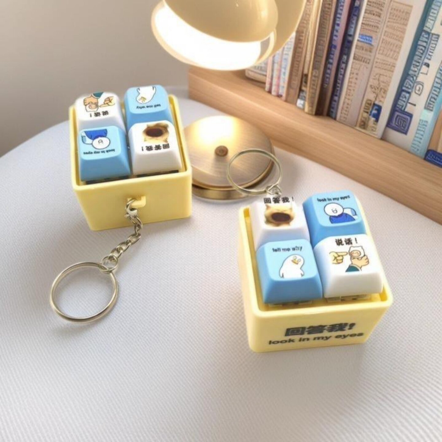 发光发音按键键盘解压玩具钥匙