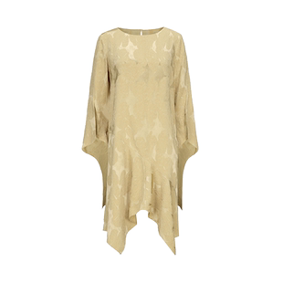 AtelierMissLu【港岛日落】2024春夏新中式不规则下摆拼接连衣裙