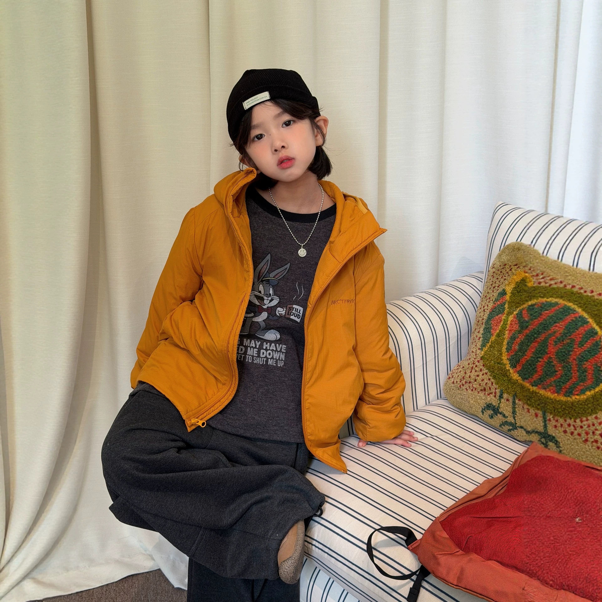 冬季男童连帽轻薄保暖防风棉服