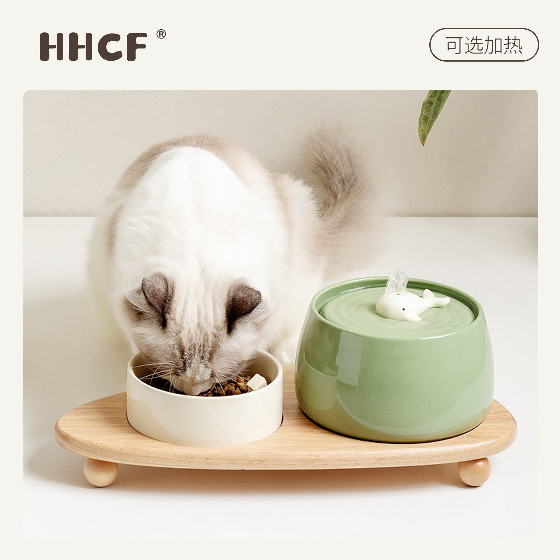 猫咪自动循环过滤陶瓷饮水机宠物用品流动静音活水喂水喝水器水盆