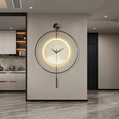 创意极简餐厅钟表挂钟客厅西班牙静音艺术时钟现代简约玄关表挂墙