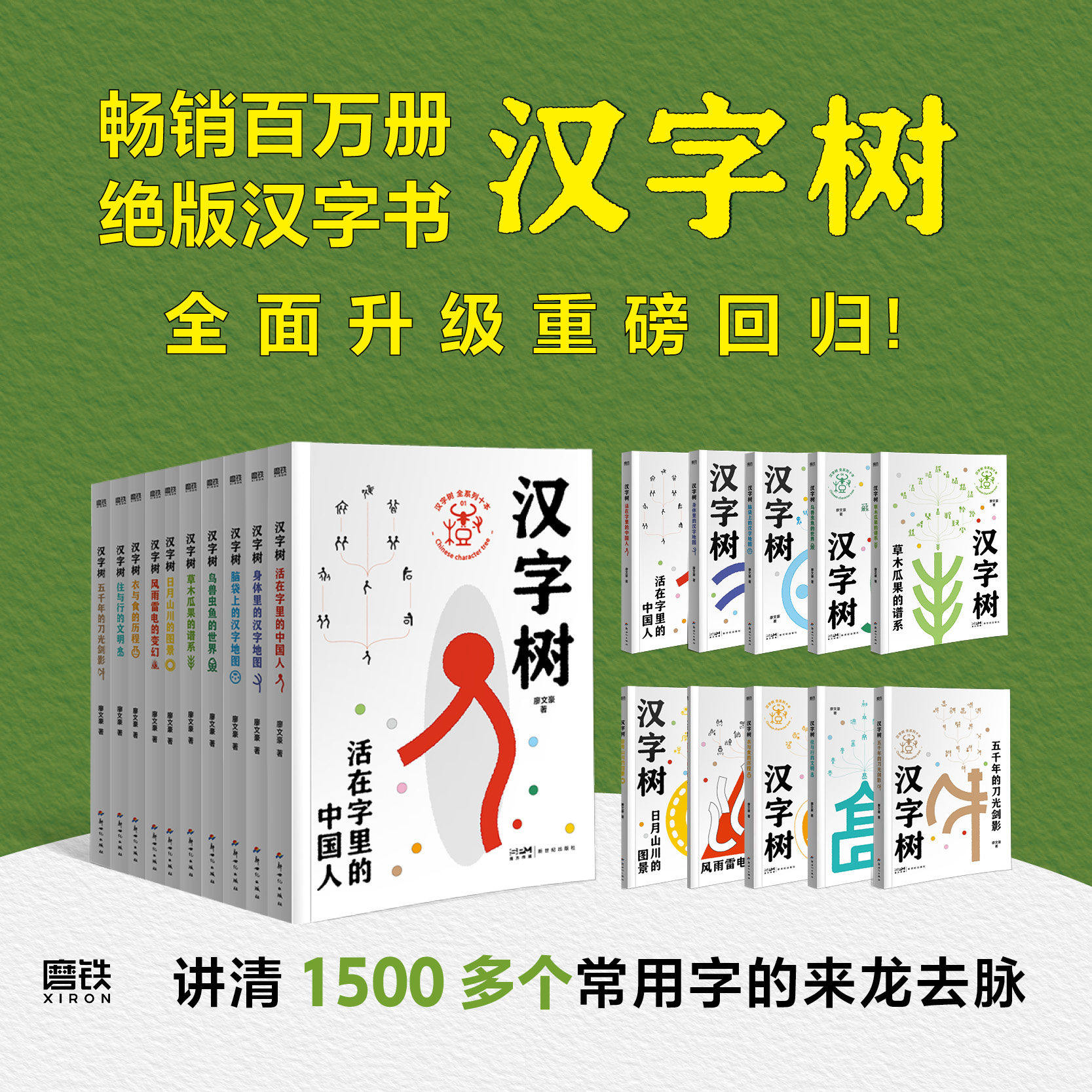 【全新修订升级版】汉字树全套10册 汉字的故事 说文解字画说汉字 中国汉字听写大会成语画给孩子的汉字王国故事书籍图解常用字