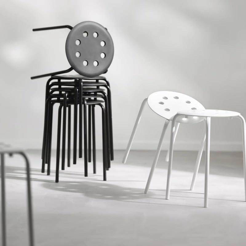 八孔凳塑料凳子家用加厚现代简约可叠放圆凳餐厅餐桌高板凳小椅子,住宅家具,其它凳子,淘宝优惠券,粉丝福利购,淘宝优惠卷