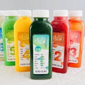 一次性轻断食果蔬汁瓶子轻食杯子送贴纸外送打包方形磨砂空瓶带盖