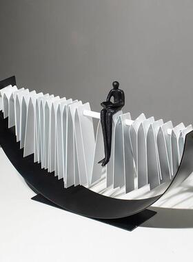 现代简约轻奢思考者艺术摆件家居装饰品客厅卧室房间电视柜工艺品