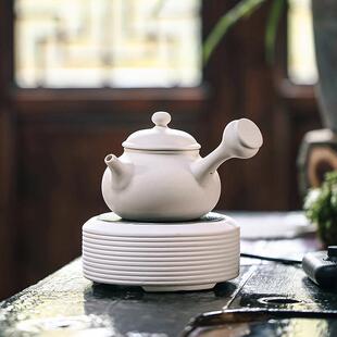 侧把壶陶壶烧水壶套装 白泥电陶炉煮茶器日式 迷你小号砂铫静音家用