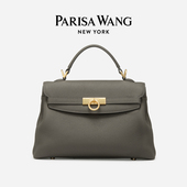 董洁同款 Parisa Wang包包女Grace格蕾丝中号手提包单肩斜挎牛皮