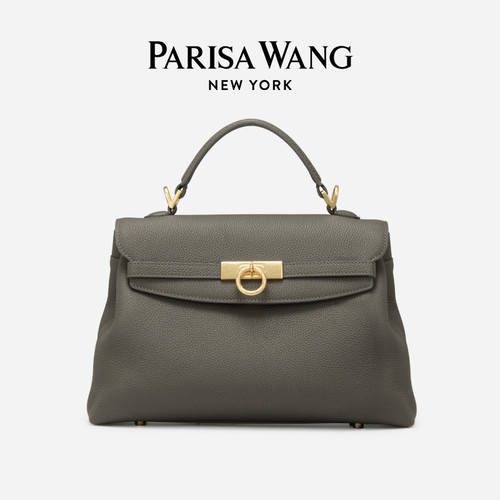 ParisaWang中号牛皮软手提包