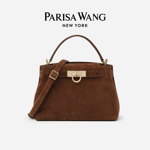 麂皮ParisaWang手提包欧美中号