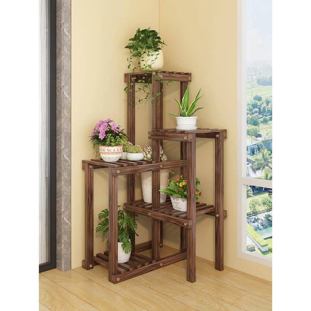 花架置物架阳台实木转角客厅落地式多肉绿箩植物摆放架花盆托架子,住宅家具,花架/花几,淘宝优惠券,粉丝福利购,淘宝优惠卷