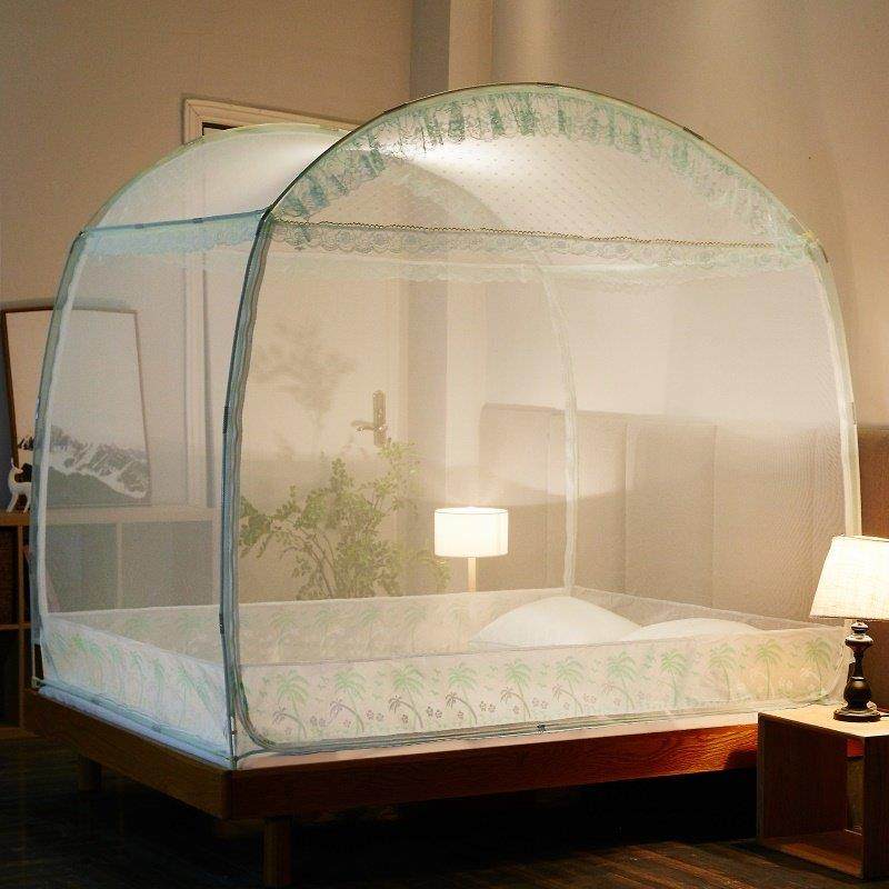 拱形蚊帐 加大空间三开门拉链无底蒙古包蚊帐1.2米1.5m1.8m床家用,床上用品,蚊帐,淘宝优惠券,粉丝福利购,淘宝优惠卷