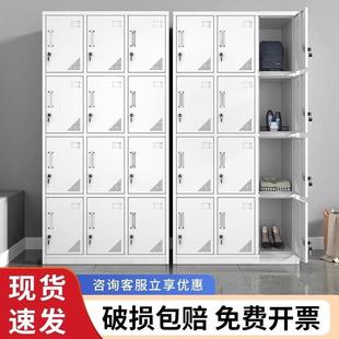 钢制更衣柜二门学校宿舍挂衣柜带锁存包储物柜办公室多门换衣柜子