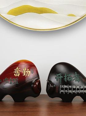 牛摆件家居客厅办公桌装饰品吉祥物生肖牛手工艺开业乔迁礼品摆设