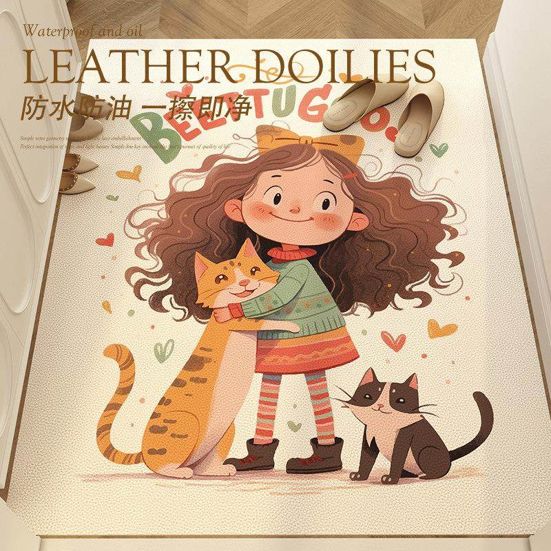家用门口卡通脚垫入户门地垫进门皮革可擦免洗门垫室内可裁剪地垫,居家布艺,入户地垫,淘宝优惠券,粉丝福利购,淘宝优惠卷