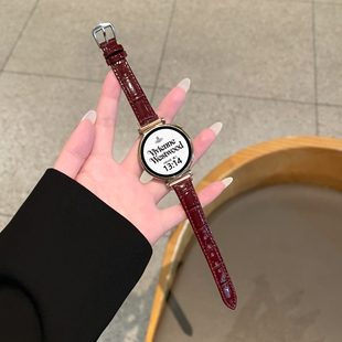 适用小米watchS4手表表带小米watch5表带新款 41mm替换配件 竹节纹真皮S3智能S2运动S1小米sport高级感男女S4