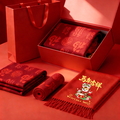 2026年会红色围巾定制甄选