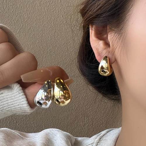 S925纯银几何耳环设计感小众