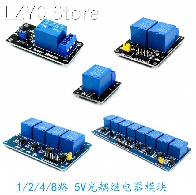 5V 1 2 4 8 channel relay module with optocoupler. Relay Outp