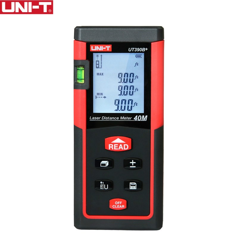 UT390B+ 40m Professional Laser Distance Meter Range Finder M