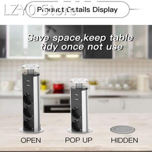 Pull Pop Up 3 Socket 2 Usb Charge Port Keuken Tafel Desktop