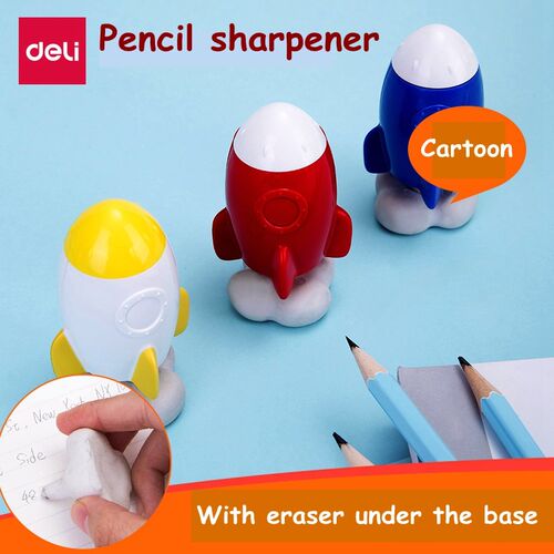 Deli 0500 0572 Cartoon pencil sharpener Rocke