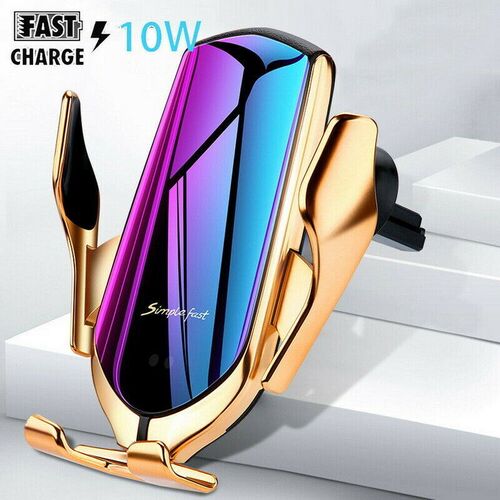 10W Automatic Clamping 10W Car Wireless Charger For iPhone