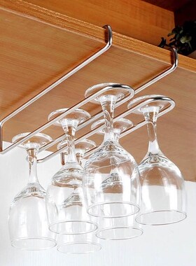 Stainless Steel pside Down Wine Glass Holder Hanging Nail-fr