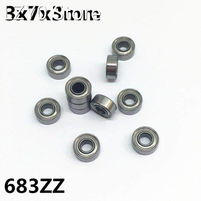 50Pcs 683ZZ L-730ZZ 3x7x3 mm Deep groove ball bearing Miniat