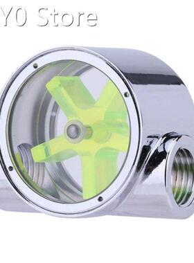 Water Flow MeterG1/4 5-Leaves Impeller Metal Water Flow Mete