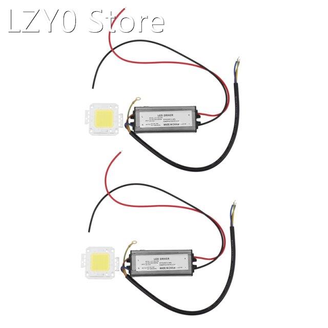 2X 50W LED Driver Waterproof IP67 Power Supply High Power Ad