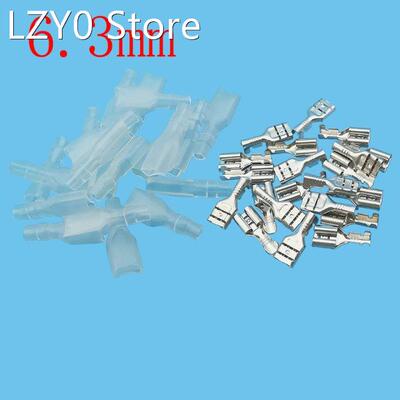 50Pairs Crimp Terminals Connector 6.3mm Female Spade Wire Cr