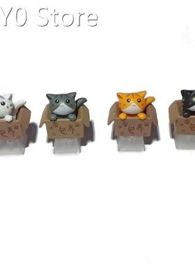 1Pc DIY ABS Cat Custom Cartoon Anime Keycap Bottom Backlit K