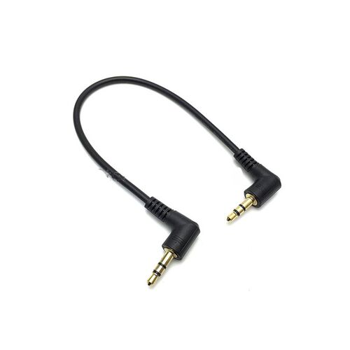 15cm 90 Degree Right Angle 3 pole 3.5mm Aux Audio Flat Cabl