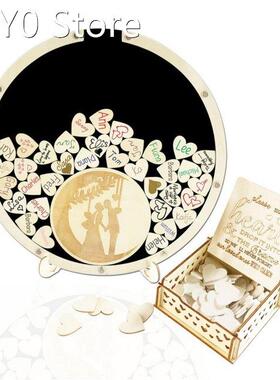 Personalized Wedding Round Guest Book Bridal Baby Shower Gue