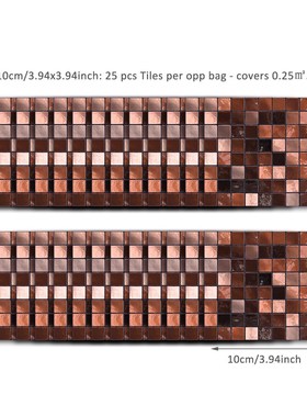 25Pcs/pack PVC Wall er Tile Bathroom Waterproof Mosaic er Se