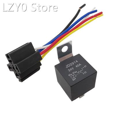 1Pcs JD2914 Waterproof Car Relay 24V 40A 5 Pin Automotive Re