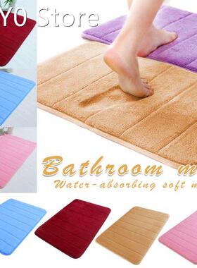 Soft Plain Absorberende Soft Memory Foam Badmat Badkamer Dou